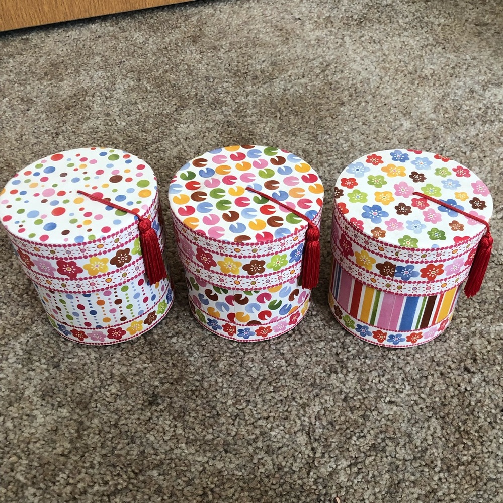 3 set storage boxes